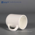 White Bright Handle Porcelain Mug Sublimación